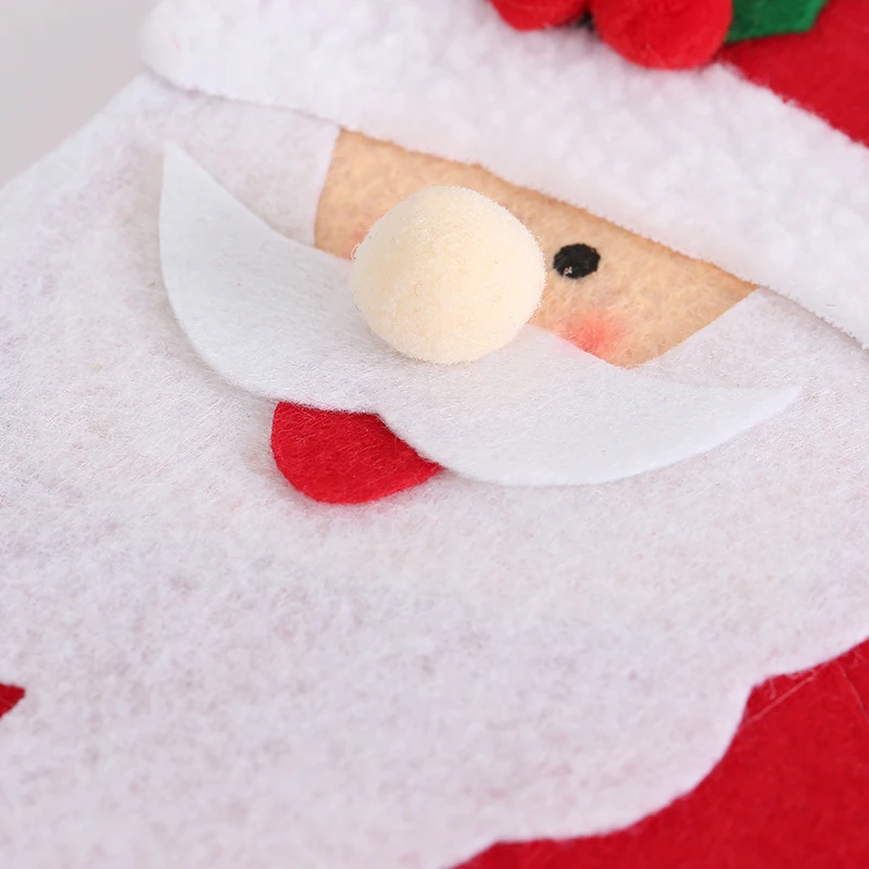 Санта Клаус снеговик для бутылки покрытие одежды украшение кухни на Рождество