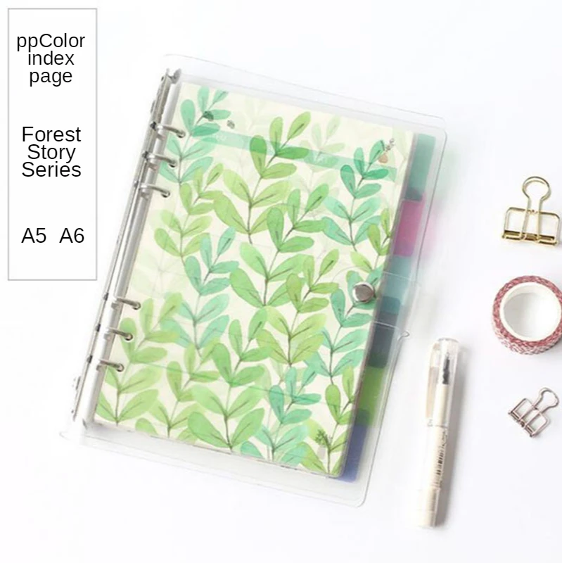 

Transparent Loose Leaf Binder Notebook Inner Core Cover Note Book Stationery Inside Page Business Supplies Journal Office 01066