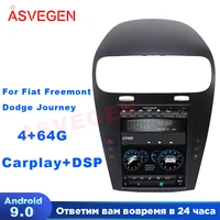10 4 android 9 0 car multimedia player for fiat freemont dodge journey 4g 64g auto radios with gps navigation wifi stereo