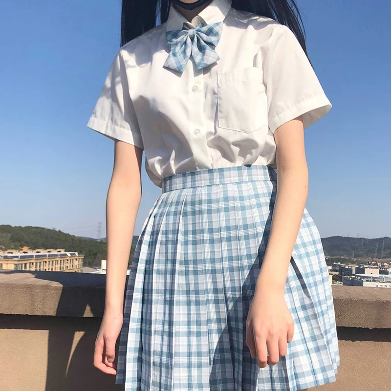 Женская летняя плиссированная юбка с высокой талией в клетку | Тематическая