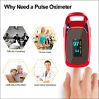 Пульсоксиметр RZ на палец, портативный, насыщенный OLED-дисплеем