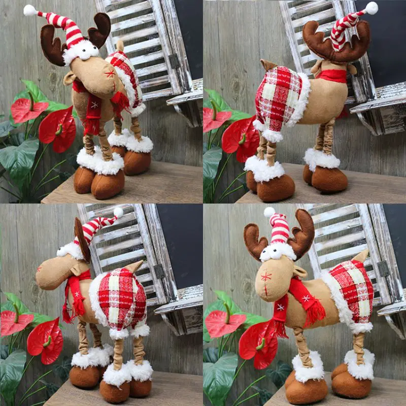 Рождественский олень кукла лося дисплей окна украшения рабочего стола орнамент