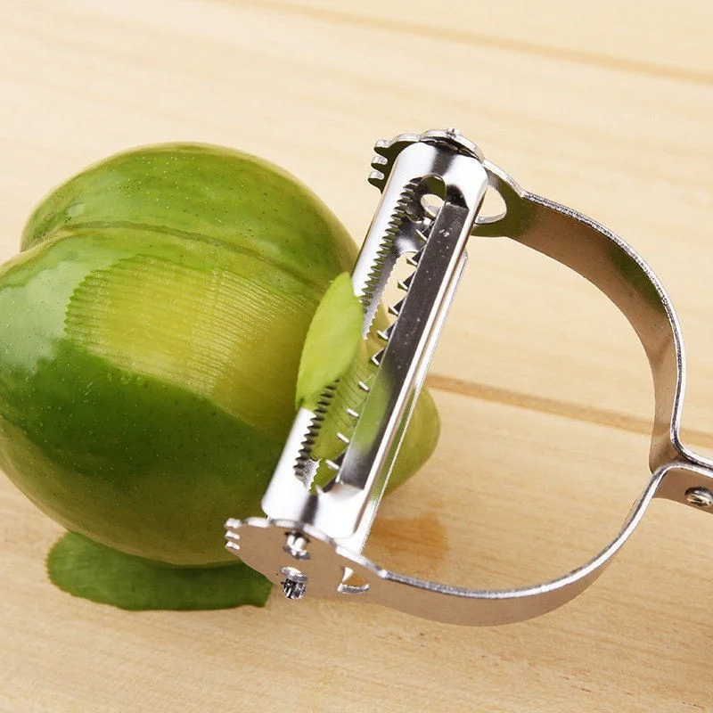 

New Vegetable Carrot Potato Stainless Steel Peeler Grater Slicer Cutter Gadget Tool Pelapatate in acciaio inossidabile H99F