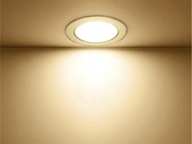 Adjustable Angle Dimmable LED COB Downlight 6W 9W 15W 18W Recessed Ceiling Lamp AC110V 220V Spot Light Home Decor | Лампы и освещение