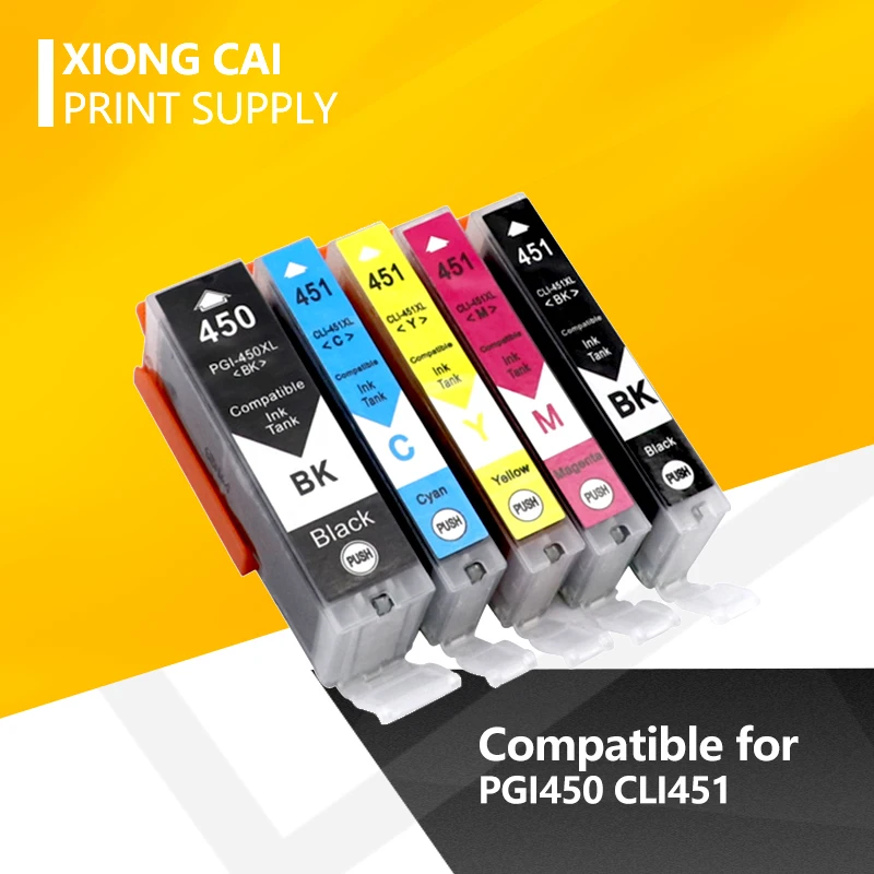 PGI-450 CLI-451Compatible чернильный картридж для принтера canon принтерам PIXMA MG5440 MG6340 MG7140 IP7240