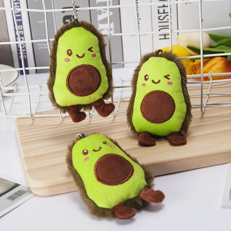 Кулон авокадо Kawaii мягкая игрушка брелок кукла подарок для мальчиков и девочек