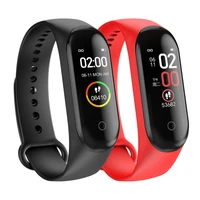 smart watch womenmen m4 fitness bracelet bluetooth ip67 waterproof heart rate monitor smart bracelet pk xiaomi mi band 6 5 4