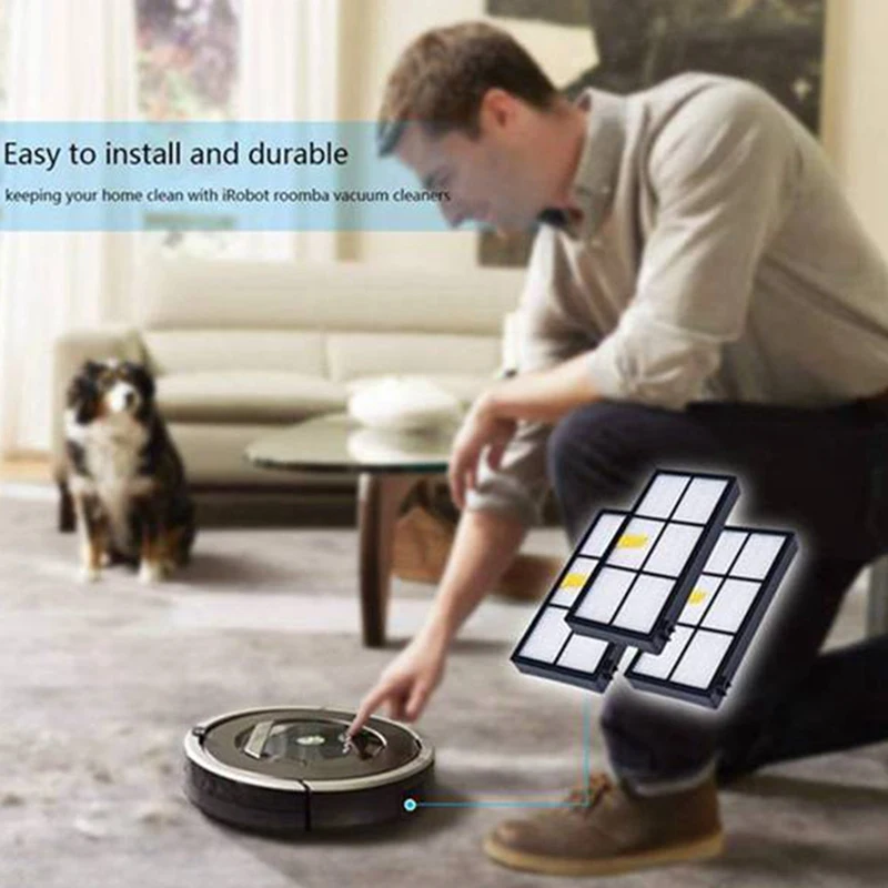 

Promotion!HEPA Filters Brushes Replacement Accessories for IRobot Roomba 980 990 900 896 886 870 865 866 800 Accessories Kit