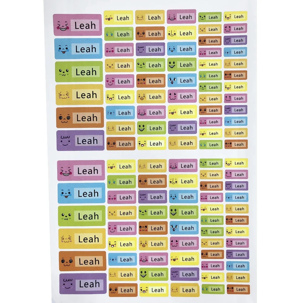 114 шт. стикер с выражением смайлика персонализированные наклейки именем