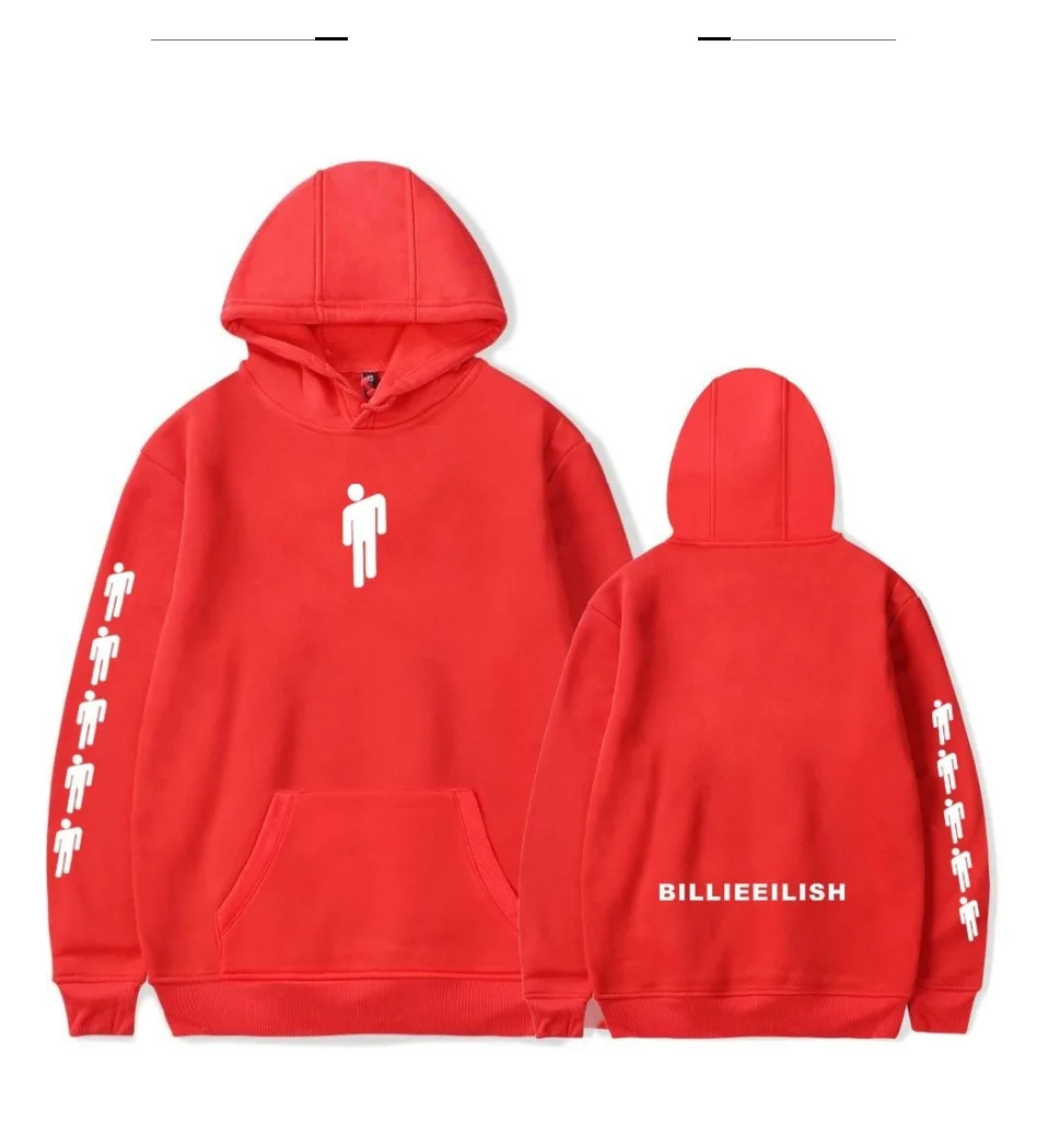 Толстовки с буквенным принтом, женские осенние пуловеры Billie Eilish в стиле хип-хоп с капюшоном, модные женские однотонные толстовки с длинным рукавом KPOP