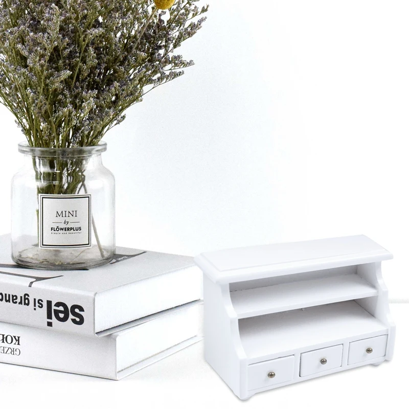 1/12 миниатюрная мебель для кукольного домика шкаф ванной туалета белый | Игрушки и