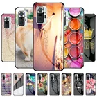 Чехол для Xiaomi Redmi Note 10 Pro, жесткий защитный чехол из закаленного стекла, чехлы для телефонов Redmi Note10 Pro Max 10S, бампер Etui