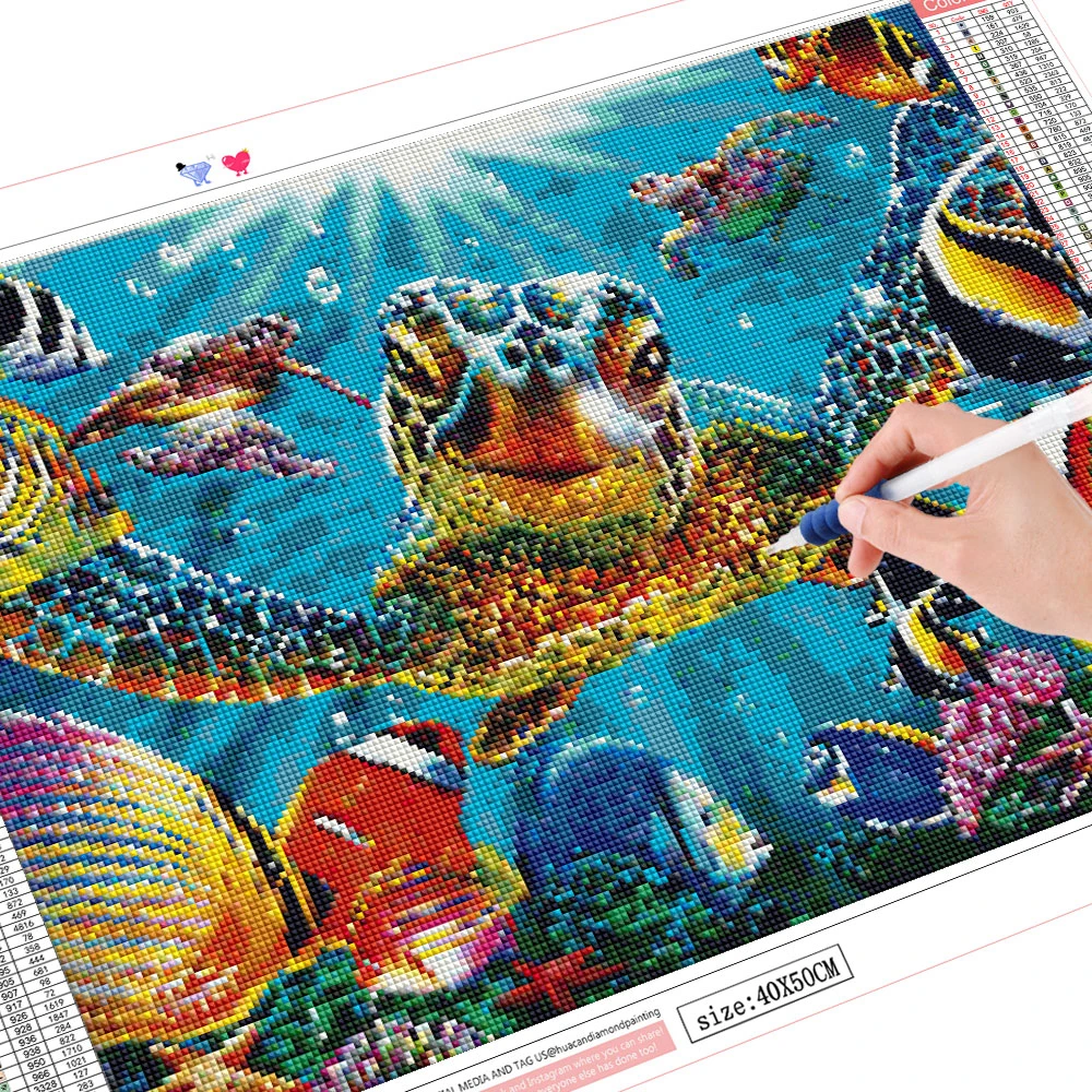 HUACAN Алмазная вышивка животные Полная площадь/Круглый 5д картины из алмазов