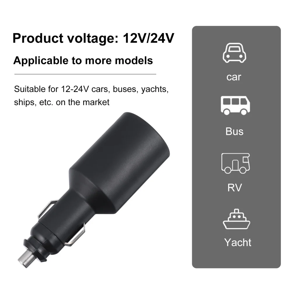 

Premium Cigarette Lighter Adapter Straight Plug Cigarette Lighter Adapter Device
