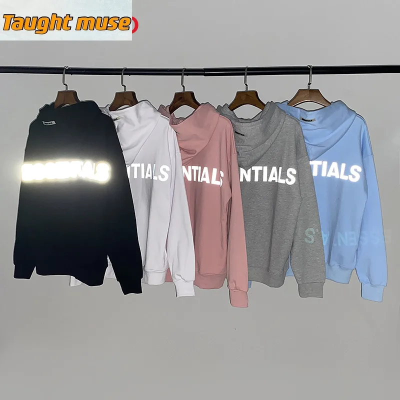 

Letter 3M Reflective High Street Hoodie Sweater Male and Female Couples Wear European and American Fashion Brand Sweater hoodies