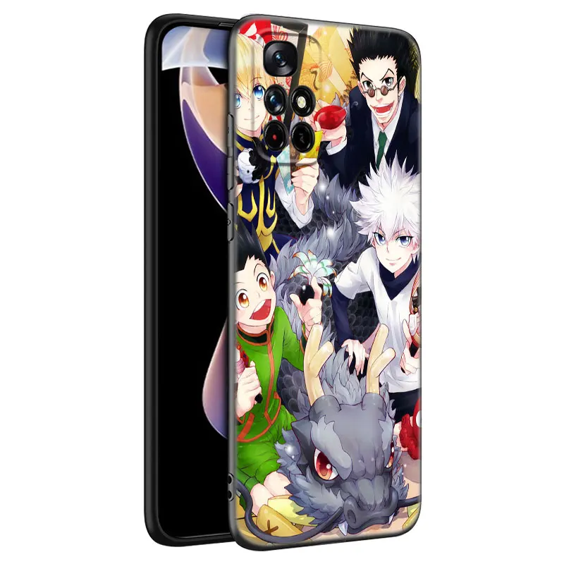 Чехол для телефона в стиле аниме Hunter X Xiaomi Redmi Note 11 10 9 8 T Pro 10S 5G 9A 9C 9S мягкий черный