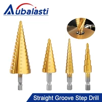3 12mm 4 12mm 4 20mm 4 32mm rotary or straight groove step drill bit titanium coated wood metal hole cutter core drilling tools