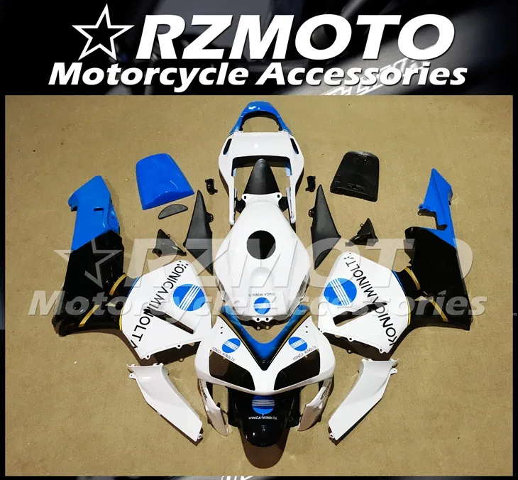 

New ABS Motorcycle Whole Fairings Kit Fit For Honda CBR 600RR F5 03 04 2003 2004 bodywork set Custom white blue
