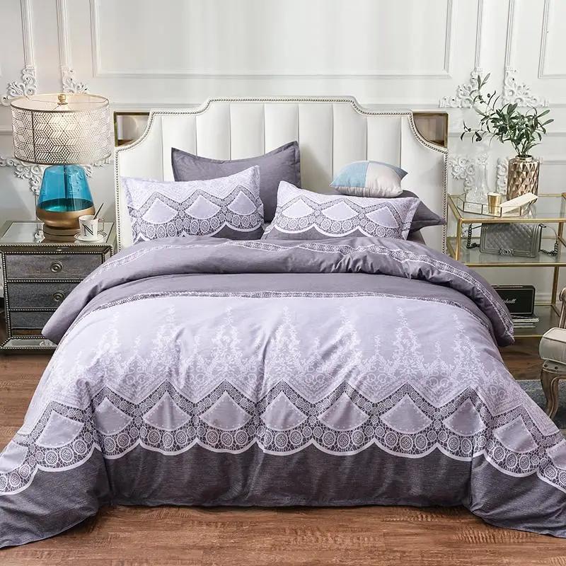 

Комплект постельного белья с пододеяльником и цветочным рисунком