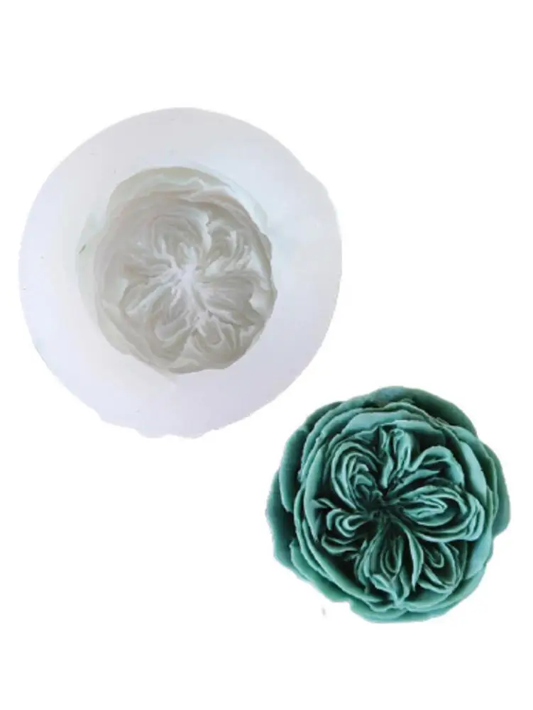 

3D Rose Flower Candle Silicon Mold Diy Aromatherapy Soap Mould Cake Decoration Handmade Clay Plaster Tool