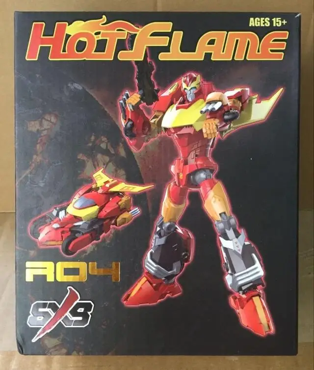 

SXS Transformation R-04 R04 Hot Rodimus IDW Anime Model Action Figure Robot Toys Deformed Collection Kids Toy Gifts