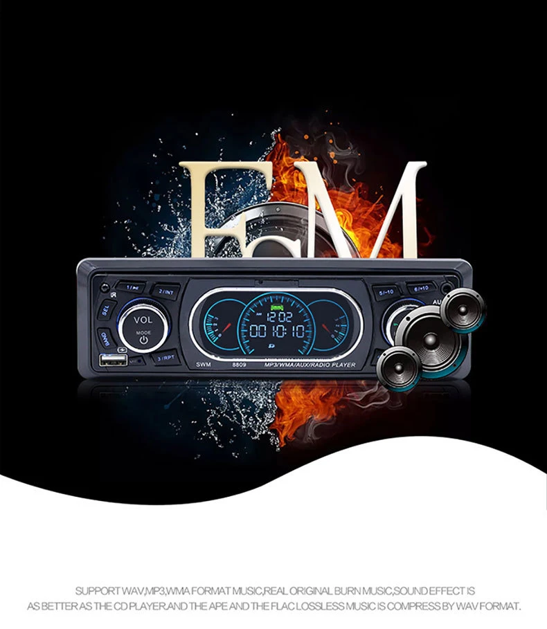 Handsfree Bluetooth автомобильный стерео радио MP3 плеер 1 Din автомагнитола AUX/TF/2USB FM