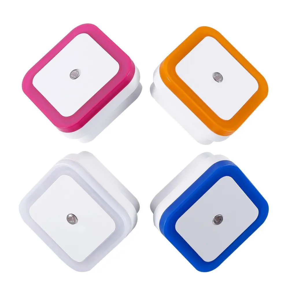 4 шт. 1 Вт светильник с датчиком управления Ночной вилка стандарта США для детей