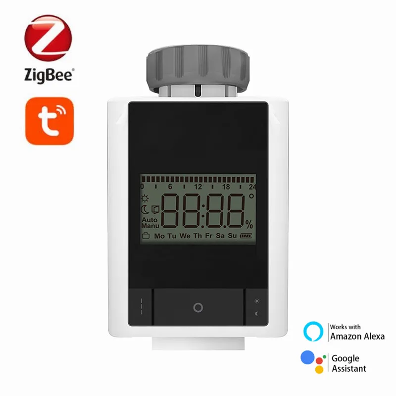 

Привод радиатора ZigBee Wifi Smart TRV, термостатический клапан радиатора, контроль температуры, голосовое управление, Google Home