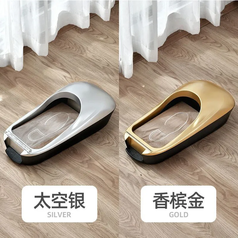 M&aacute;quina de cubierta de zapatos completamente autom&aacute;tica, hogar, nueva m&aacute;quina de pel&iacute;cula desechable para zapatos, molde inteligente para interiores, m&aacute;quina de cubierta de pie para oficina-3