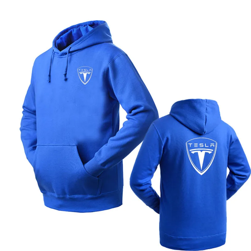 

2021 Brand Clothing Tesla logo Fashion pullover Hoodie New Casual Men Hoodies Sweatshirts Printed Pullover Hoodie Cotton