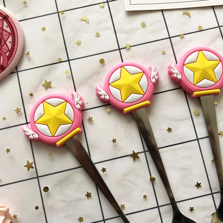 1 шт. Card Captor Sakura розовый Луна Аниме фигурки напечатанный рисунок детская одежда с