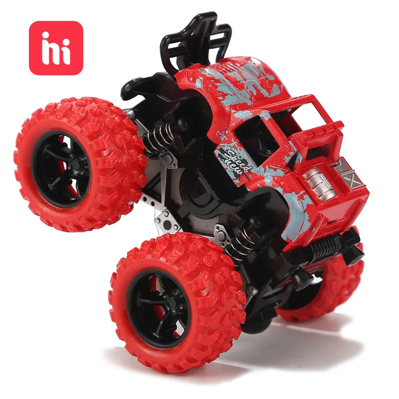 Детские игрушки четырехколесный привод инерция перекрещенная тележка с