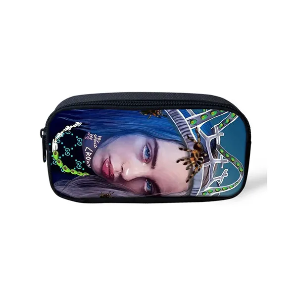 CDZHL734K Thikin Billie Eilish, повседневная Пеналы, сумка для ручек, ручка для девочек, чехол для студенческого макияжа, сумки для хранения, кошельки для ручек для детей - Цвет: CDZHL734K