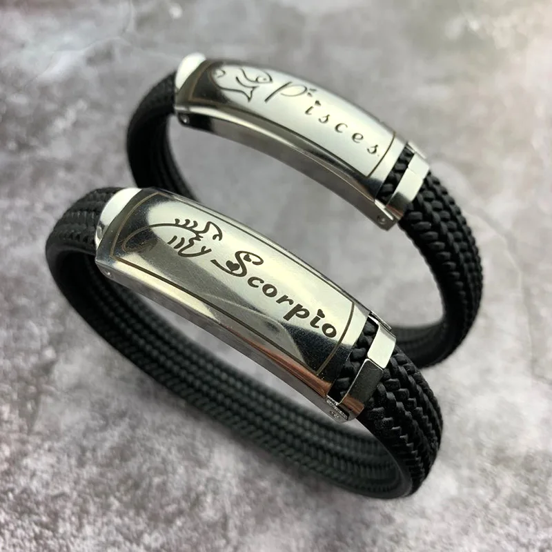 Креативный дизайн 12 браслеты с изображениями созвездий модные ювелирные изделия