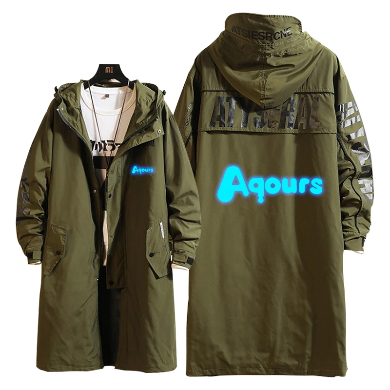 

Spring and Autumn LoveLive!School idol project Cosplay Trench Hoodie Unisex Overcoat Zipper Printing Sweater Fashion Windbreaker
