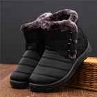 Водонепроницаемые женские ботинки, легкие меховые зимние ботинки, теплая зимняя обувь, женские ботильоны, черные, красные зимние ботинки