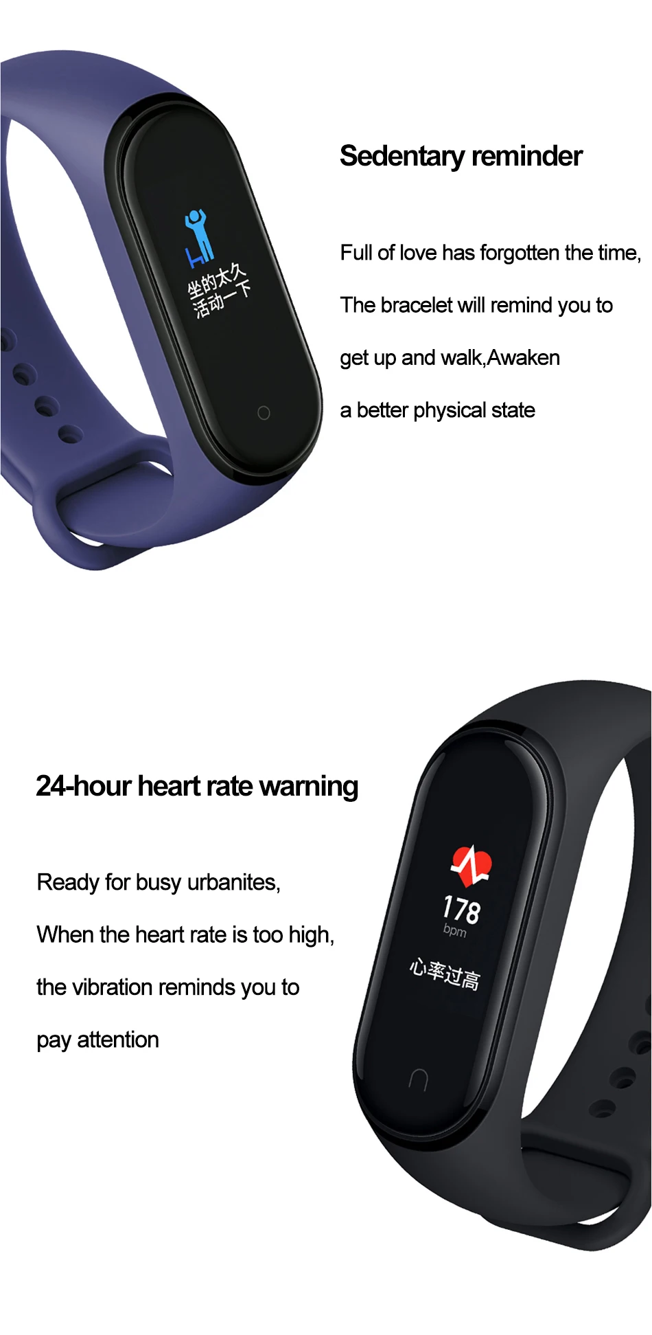 Глобальная версия опционально Xiaomi mi Band 4 умный Браслет Пульс фитнес 135 мАч большой цветной экран Bluetooth 5,0 mi band