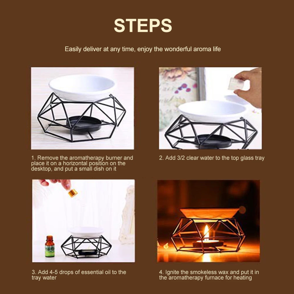 Эфирное масло Ладан горелки Ароматерапия из нержавеющей стали Аромалампа