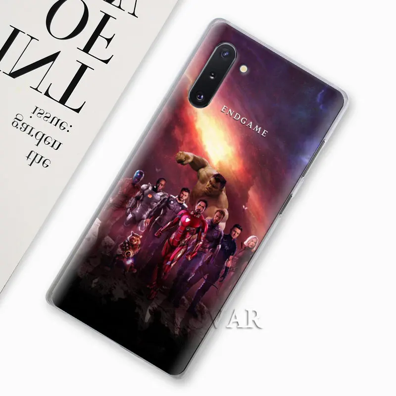 Marvel Железный человек завершающей чехол для samsung Galaxy Note 10 плюс 8 9 S10 S9 плюс S10e A30 A40 A50 A70 жесткий чехол