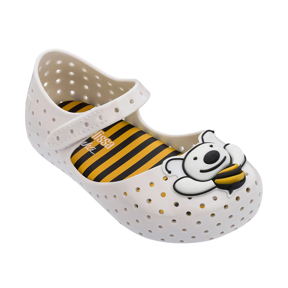 White Г., новые мини-сандалии Melissa из прозрачного пластика сандалии для девочек с мультяшным принтом дышащая обувь для девочек обувь melissa 13,8-18,8 см - Цвет: White