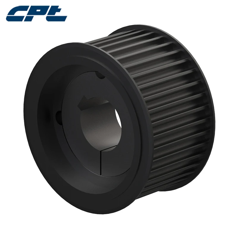 Стальной Фланцевый зубчатый шкив CPT HTD 8 м с 42 зубьями коническое отверстие для