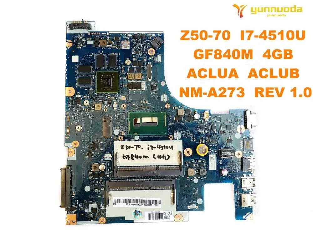 Оригинальная материнская плата для ноутбука Lenovo Z50 70 модель GF840M 4 Гб памяти