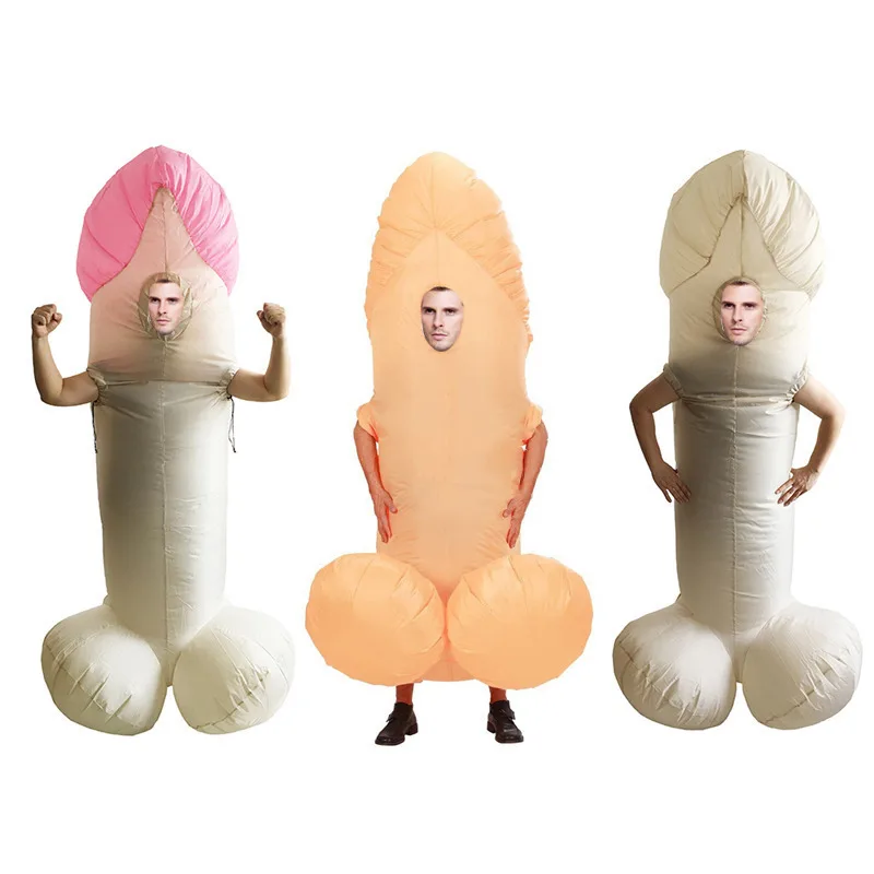 Надувной костюм унисекс для косплея смешной пенис вечевечерние НКИ на открытом
