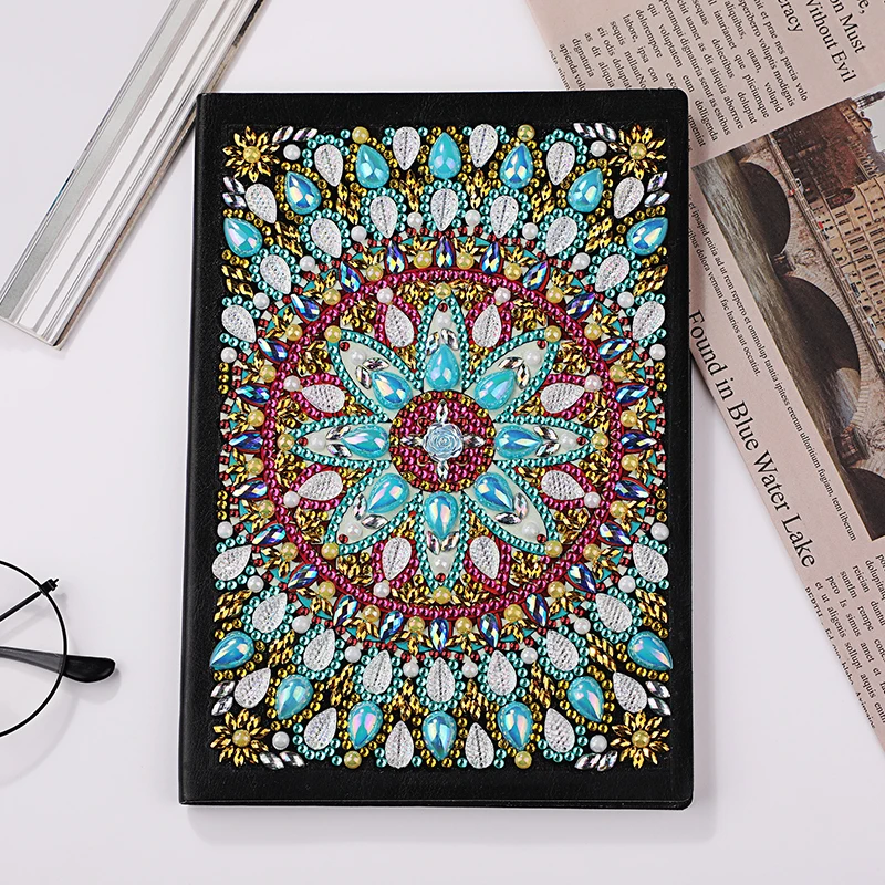 

DIY Diamond Embroidery Notebook Special Shaped Diamond Painting Mandala Diary Book A5 56 Pages Mosaic Pictures Notebook