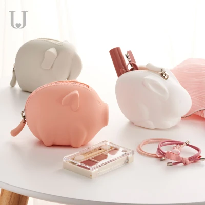 Xiaomi mijia portable coin purse female mini cute key bag fun animal silicone simple student small wallet smart home | Электроника