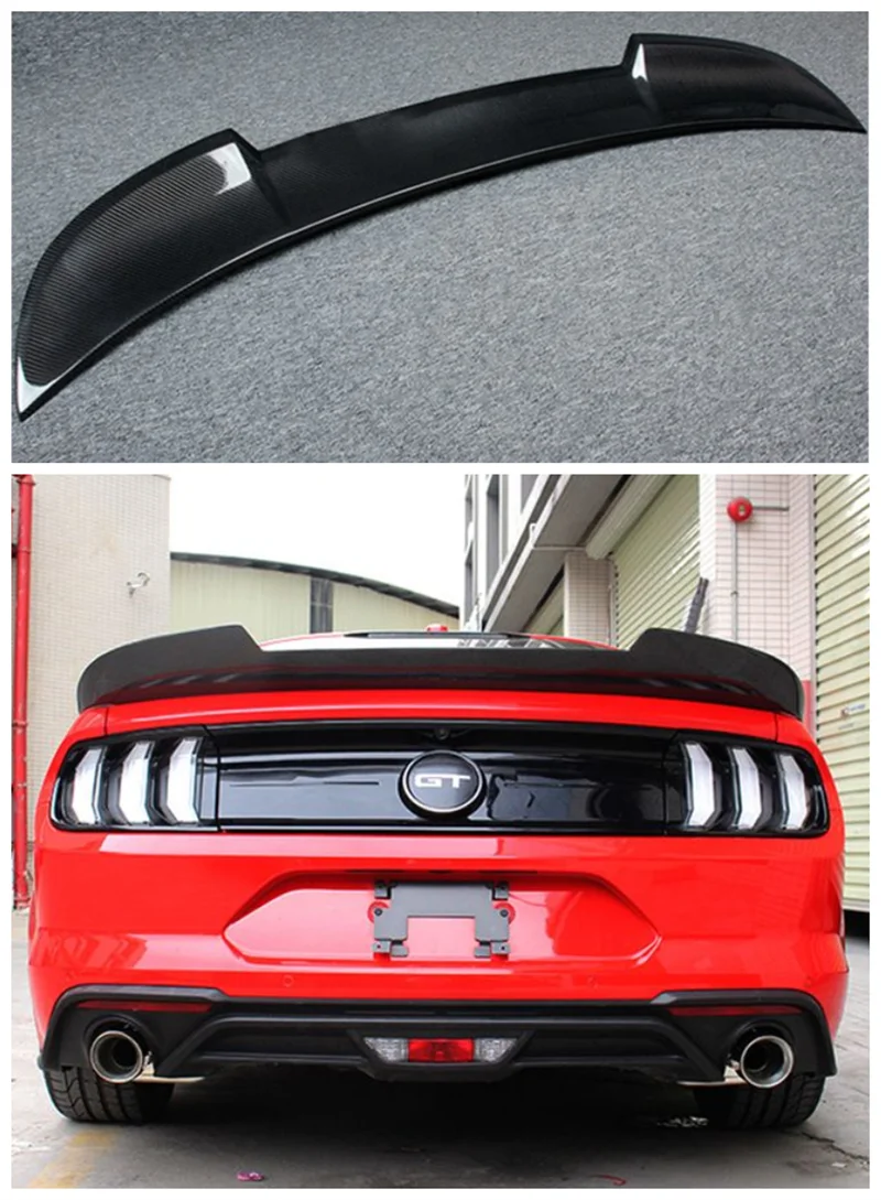 

Высококачественный спойлер из настоящего углеродного волокна для Ford Mustang Coupe 2015 2016
