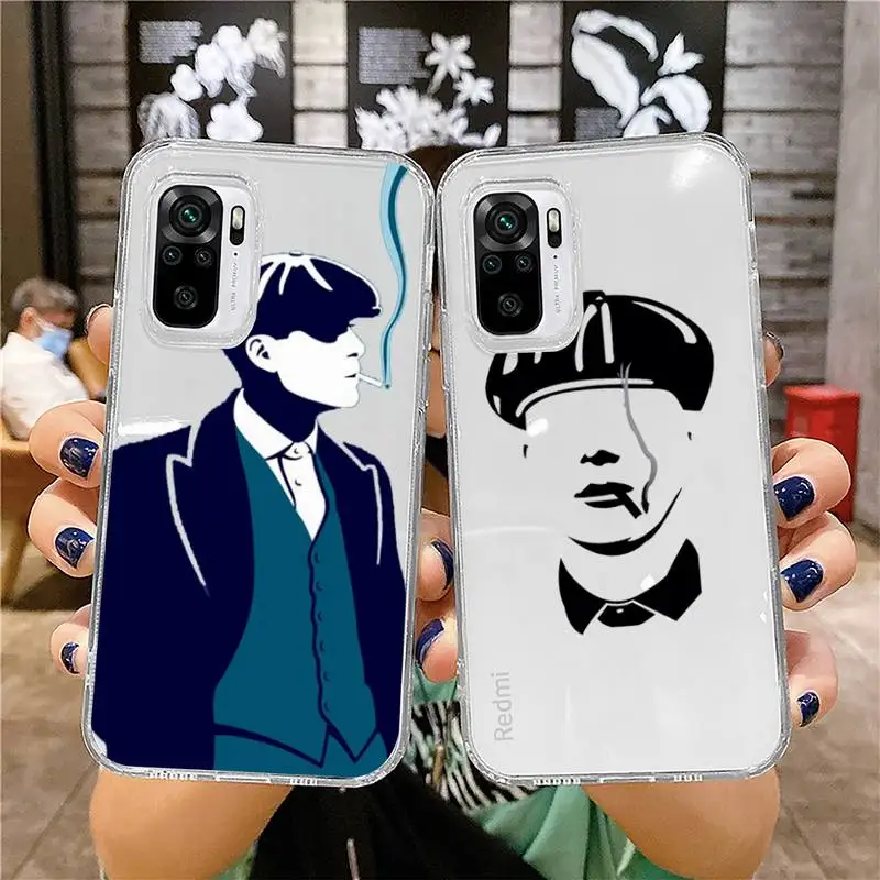 

Peaky Blinders Thomas Phone Case Transparent for Xiaomi mi 10T Poco F3 X3 M3 Redmi Note 11 8 9 9S 10 Pro