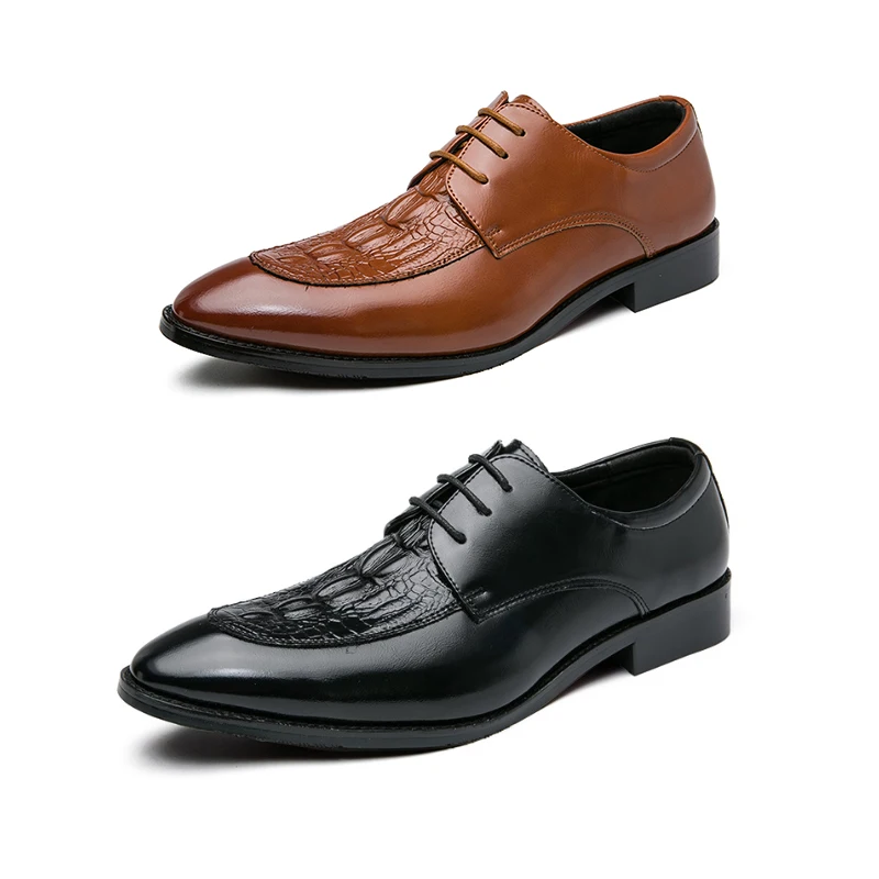 

Size Plus Mens Dress Shoes Real Cow Leather Crocodile Print Monk Strap Black Oxford Business Formal Shoes Male Sapatos Sociais