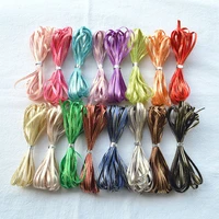 chainho3mm polyester thin ribbonsolid colordouble sideddiy hair ornament and headware accessorieshandmade jewelry material