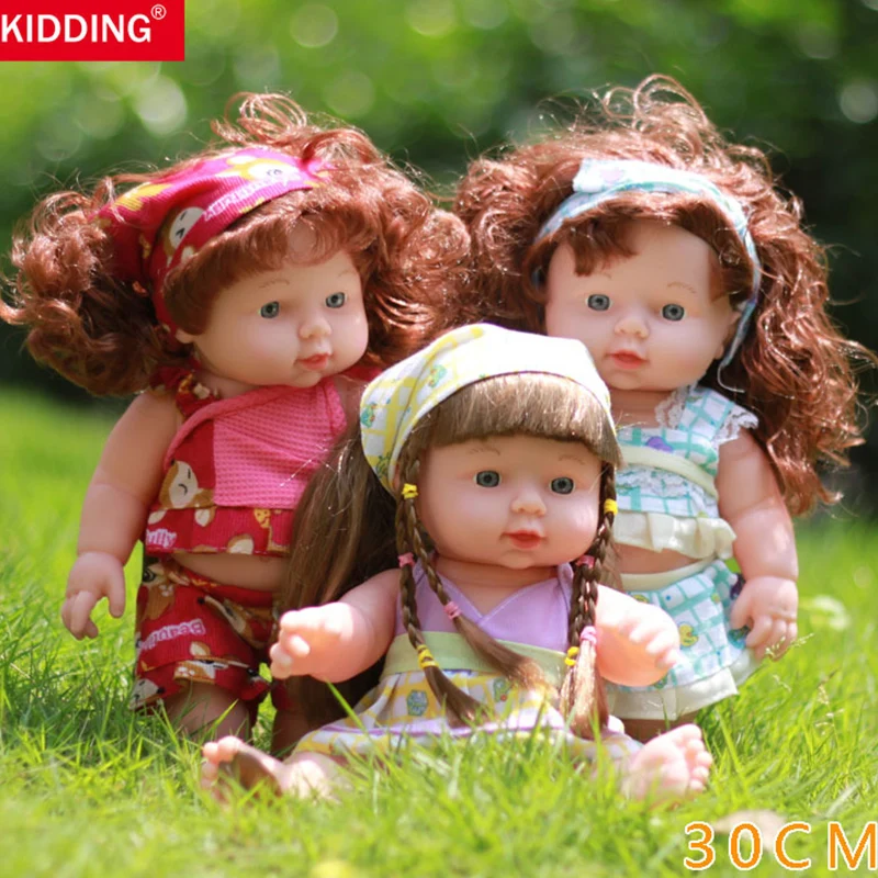 

30 CM Baby Reborn Dolls Vinyl Baby Doll Toys Little Girl Boy Shower Dolls Kid's Playmates Christmas Birthday Gifts